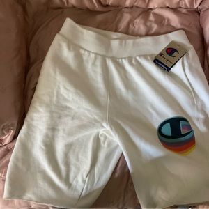 mens large champion sweat shorts